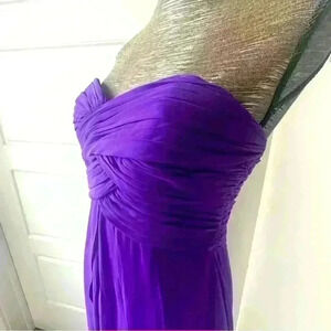 DAVID’S BRIDAL BLUE VIOLET  GOWN SIZE 4 SWEETHEART NECKLINE STYLE 768803